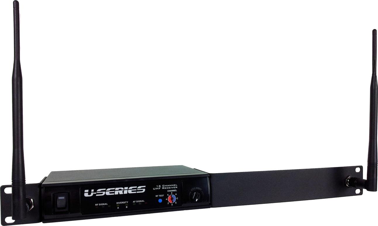 Fitness Audio U-series SDR5616 19"ontv. 630mHz. Rotary Dial, without display incl. SM716 w/T3 con. - Afbeelding 2